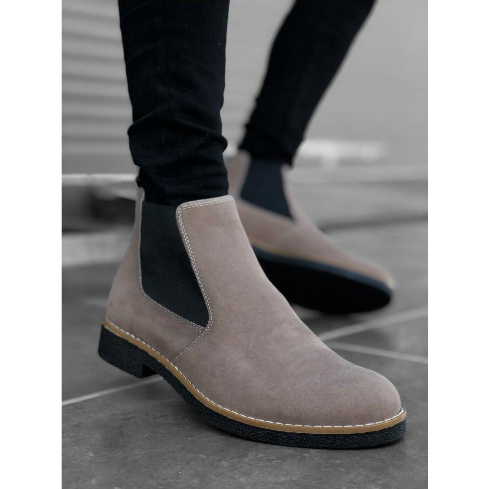 Grey Suede Mens Low Chelsea Boots Buy Chelsea Boots Suede Men