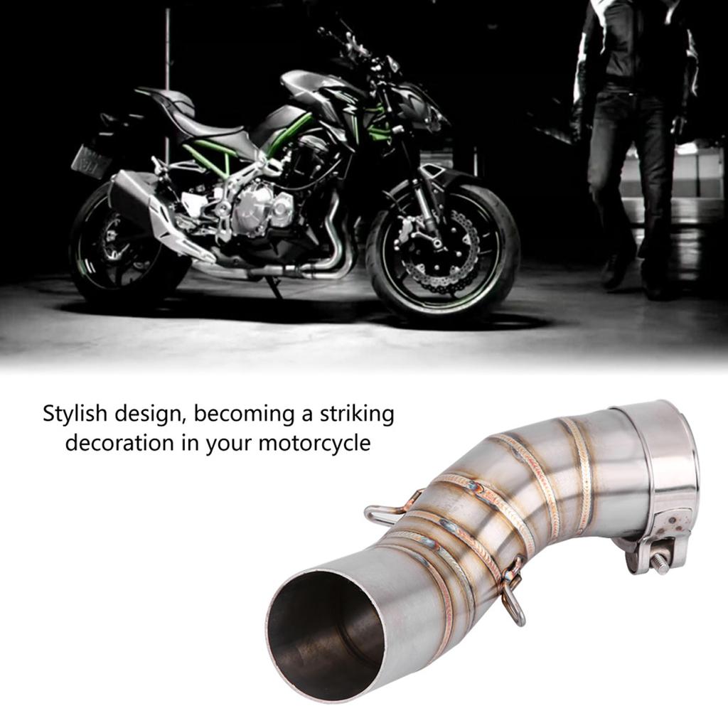 Motorcycle Muffler Link Pipe Motorcycle Full Exhaust System Center Pipe Connector for 900 2017-2018