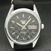 REFURBISHED AUTOMATIC SEIKO 5 MENS WATCH JAPAN MADE BLACK DIAL CUSTOM A440095-2 QV90-a440095