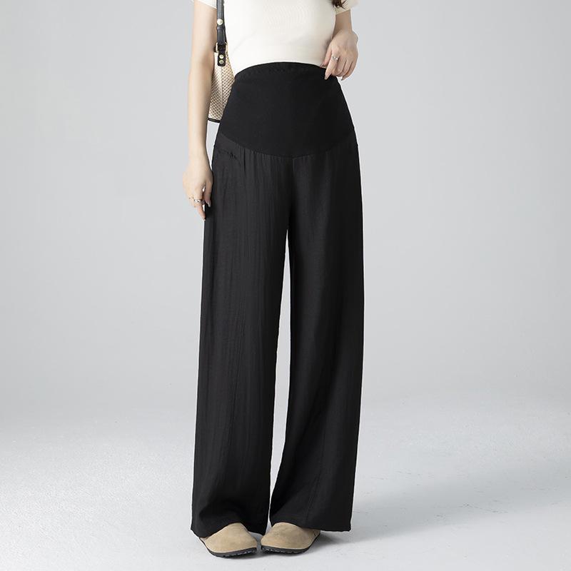 

2026 Summer Lightweight Linen Maternity Wide-Leg Pants - Non-Constricting, Belly-Slimming Fit XL