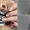 1 Sheet Nail Art Hollow Out Sticker Star Butterfly Love Adhesive Template Stamp Stickers Nail Art Decoration Charm Nail Decals