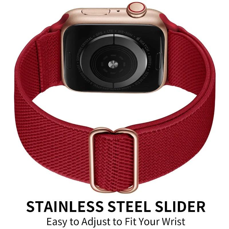 Adjustable Nylon Loop Strap For Apple Watch Series Ultra 11 10 9 8 7 46mm 45mm 41mm Fabric Strap For Iwatch 6 5 4 SE 44mm 40mm