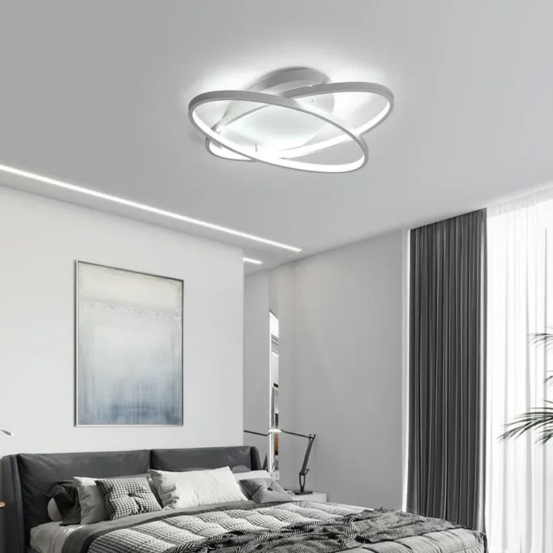 New Creative Rings Modern Led Ceiling Light For Living Room Bedroom 48w/70w/85w Home Indoor Led Ceiling Light Fixture AC90V-260V