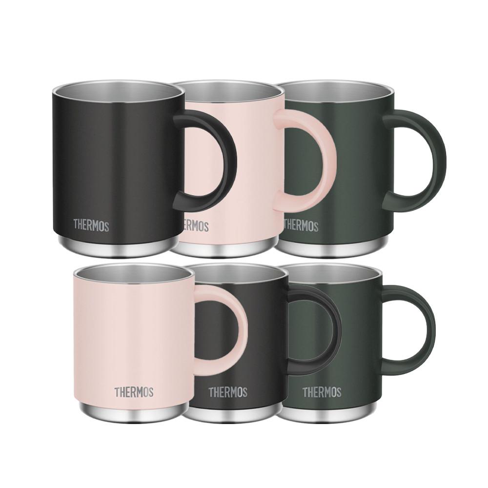 Thermos Vacuum Insulated Mug 350ml  450ml Forest Green  Beige Pink  Black