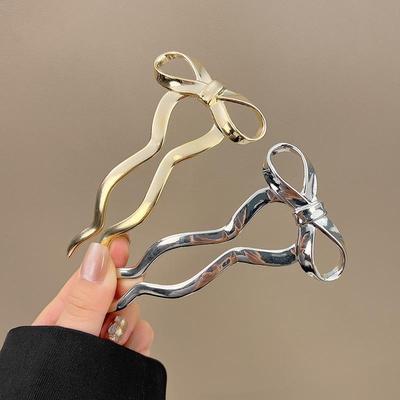 2025 Elegant Women's Bow Hairpin: High-End Fashion Headwear Accessory