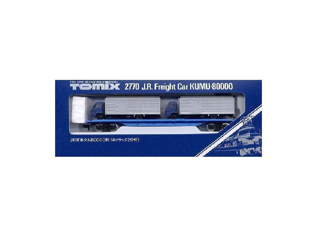 

TOMIX N gauge Kum80000 with 2 x 4t trucks Model Railway Freight Car (2770) -