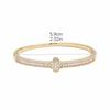 2026 Micro-inlaid 18K Gold Gypsy Cross Bracelet Light Luxury Fashion X Diamond Bracelet Hand Jewelry