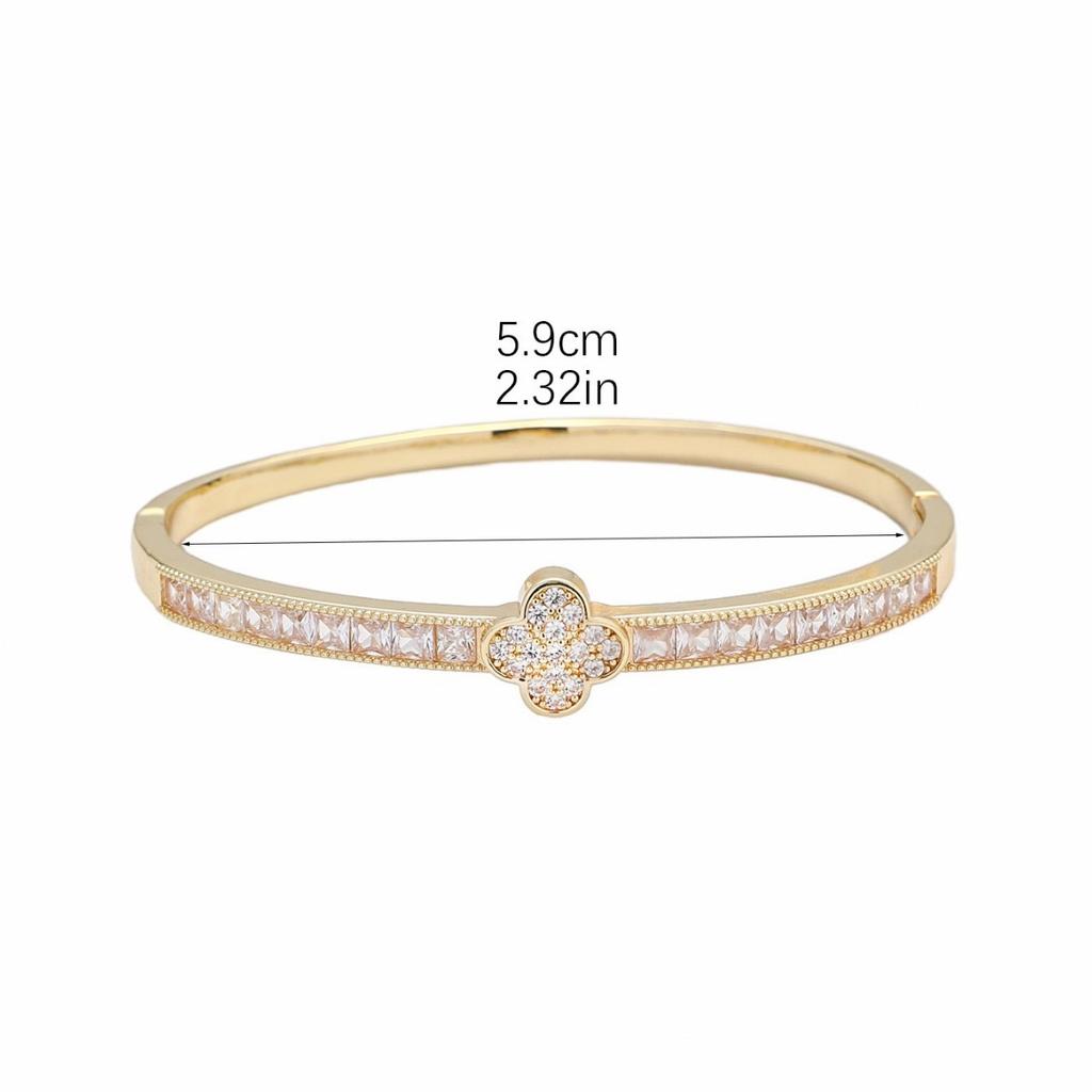2026 Micro-inlaid 18K Gold Gypsy Cross Bracelet Light Luxury Fashion X Diamond Bracelet Hand Jewelry