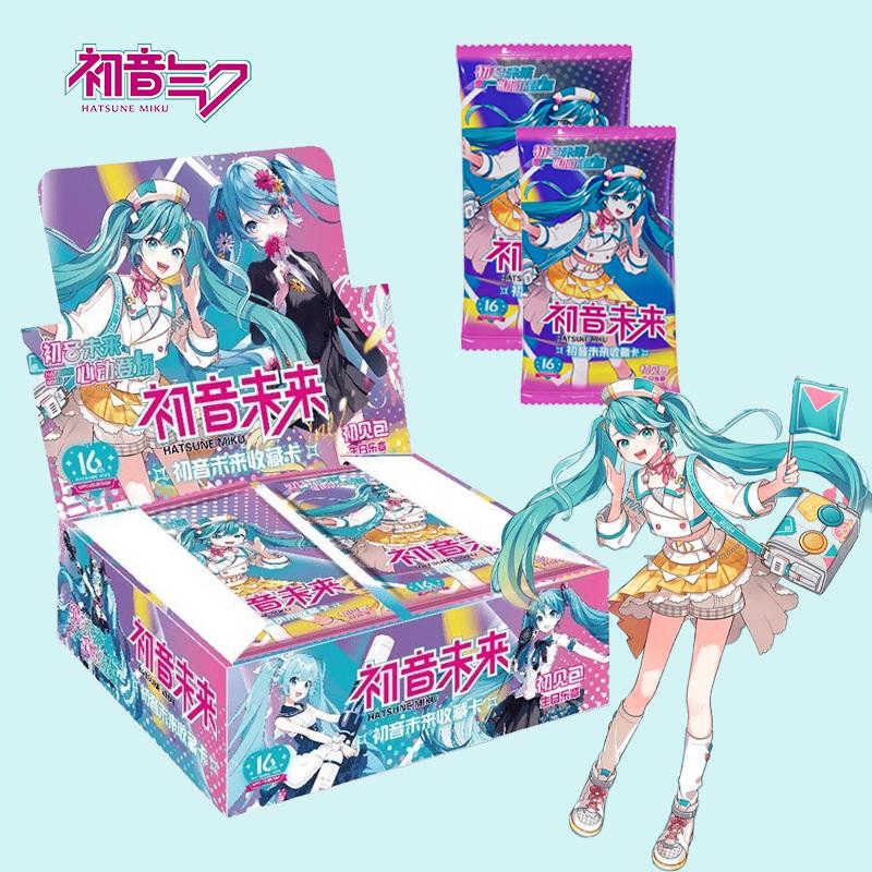 Hatsune Miku Card Character Card Anime Peripheral Whole Box Collection Card Exquisite Children's Gift Presents Toys Playsetss Bookmark Postcard