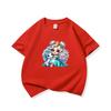 Kids Cotton T Shirt Princess Girl With Blue Unicorn Print Crew Neck Short Sleeve Tee Casual Boys Girls Summer Tops