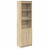 VidaXL Buffet haut chêne sonoma 50x35x180 cm bois d'ingénierie, armoire, armoire latérale, armoire de rangement haute, 3328464