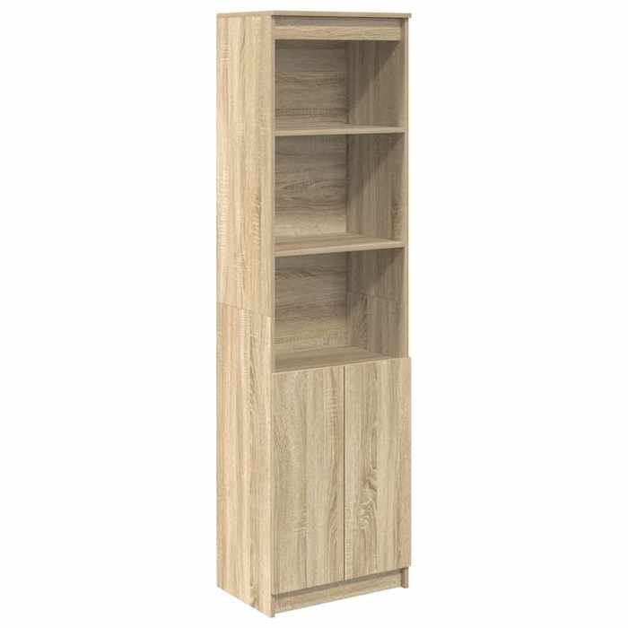 VidaXL Buffet haut chêne sonoma 50x35x180 cm bois d'ingénierie, armoire, armoire latérale, armoire de rangement haute, 3328464