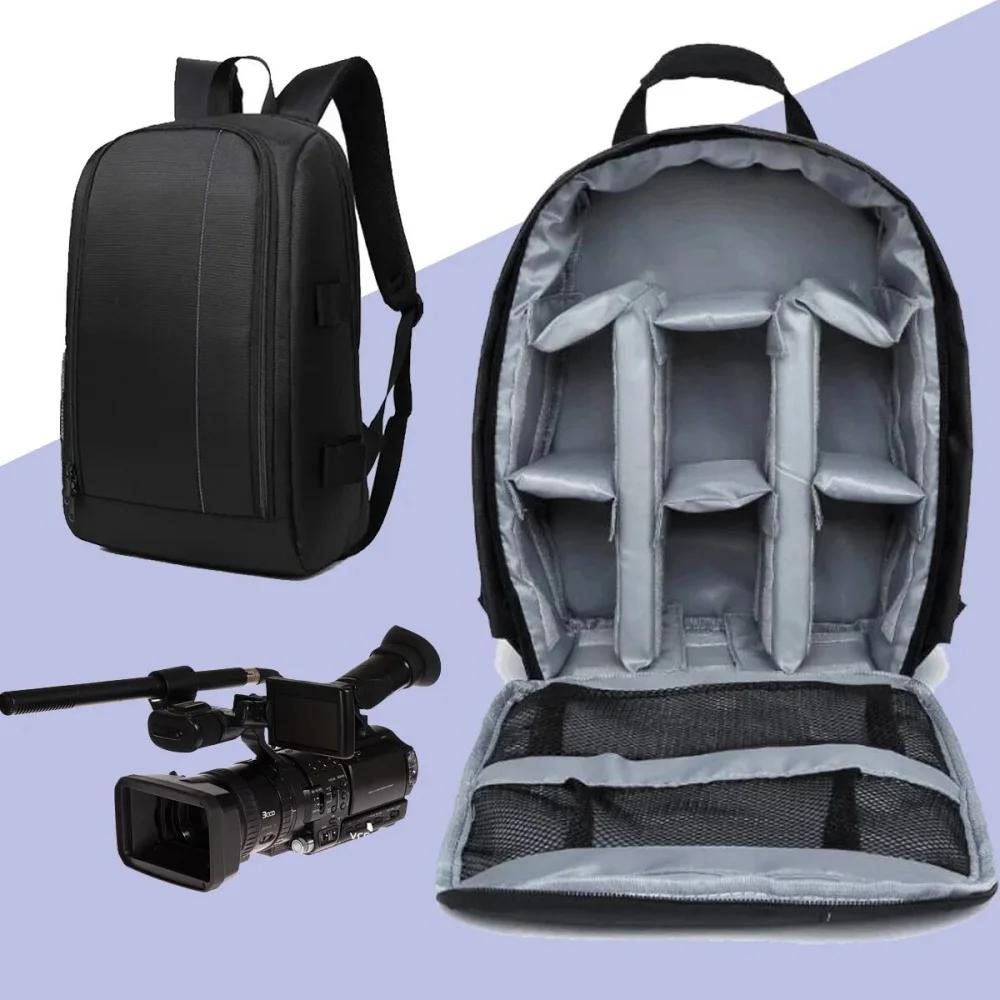 Multifunctional Waterproof DSLR Camera Backpack Shockproof Padded Camera Bag with Adjustable Dividers Lightweight Photography