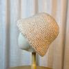 Fashionable Mixed Color Knitted Fisherman Hat for Women Trendy and Versatile Face Covering Small Basin Hat Warm Bucket Hat