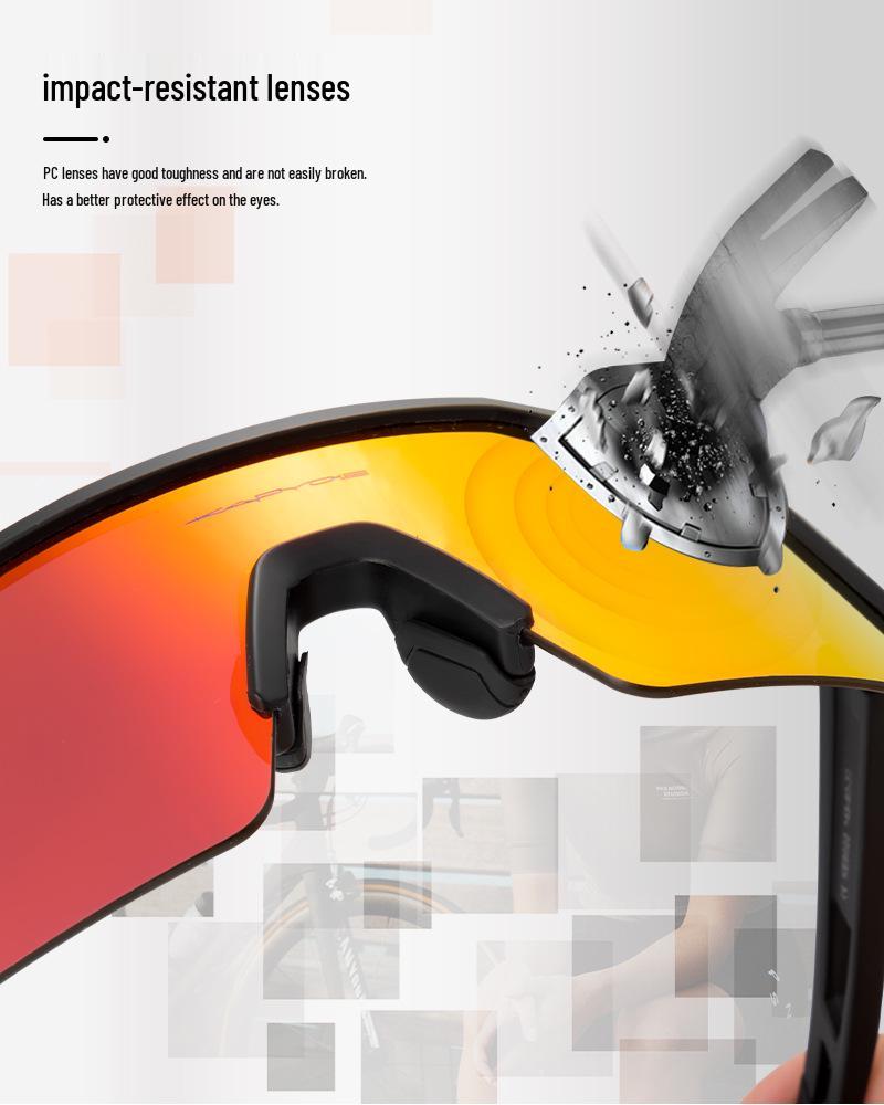 Kapvoe Polarized Cycling Sunglasses Windproof Mountain Bike Sports Glasses
