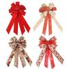 Pink Shimmer Delightful Christmas Tree Bows Made Of Burlap For Festive Accents Home