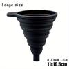 Large Size Car Engine Oil Funnel, Universal Silicone Liquid Funnel for Car, Foldable Portable Car Oil Change Funnel