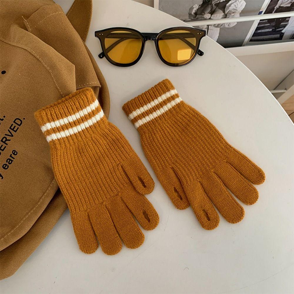 Gloves Women Gloves Winter Wool Mittens  Gloves Knitted Cashmere Gloves Female Gloves