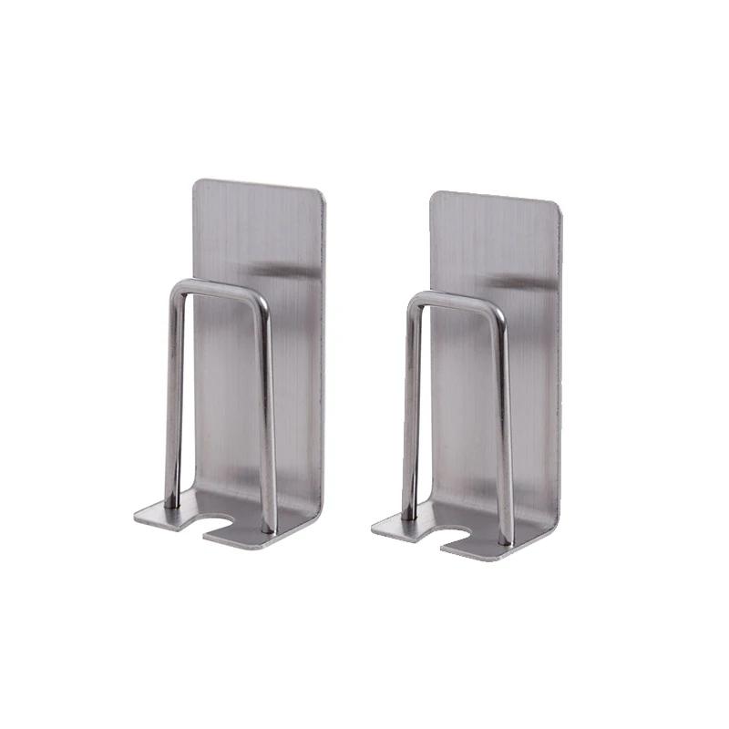 304 Stainless Steel Electric Toothbrush Holder Self-adhesive Waterproof Wall Mount Toothbrush Holder Bathroom Storage Ho