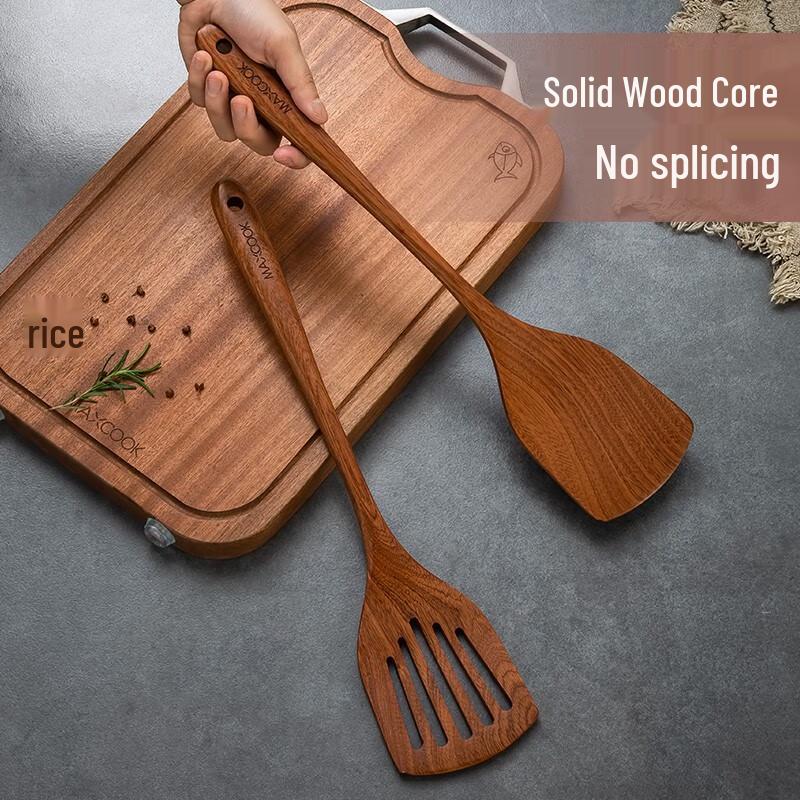 Meichu Ebony Wood Non-stick Frying Spatula