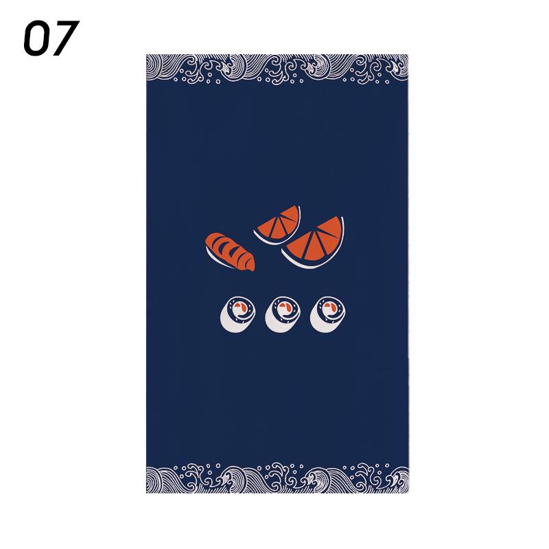 Japanese Style Door Head Half-curtain Noren Cuisine Izakaya Sashimi Seafood Restaurant Decor Short Curtains Kitchen Partition