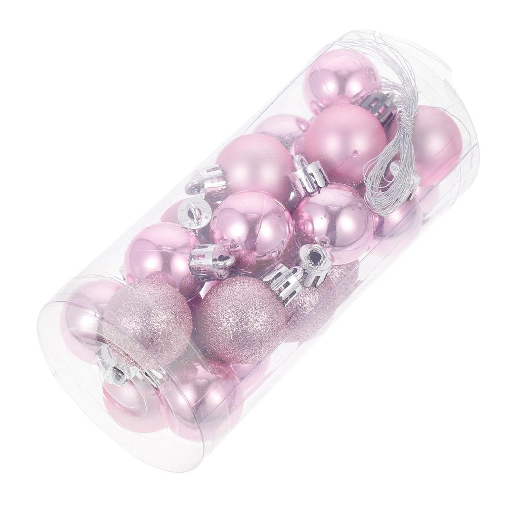 24Pcs Holiday Golden Ball Ornaments Christmas Tree Decorations 3Cm Festive Pendant for Party Wedding Ceremony Ball Ornament