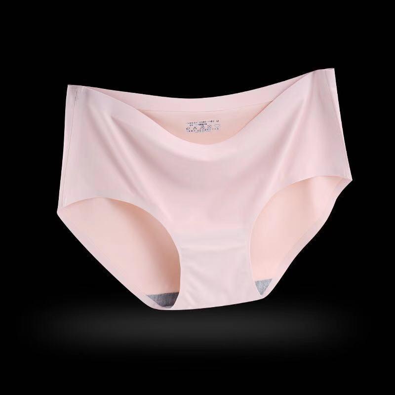 Nahtlose Damen-Eis-Seiden-Atmungsaktive Dreiecksunterwäsche mit mittlerer Taille - Stil 810