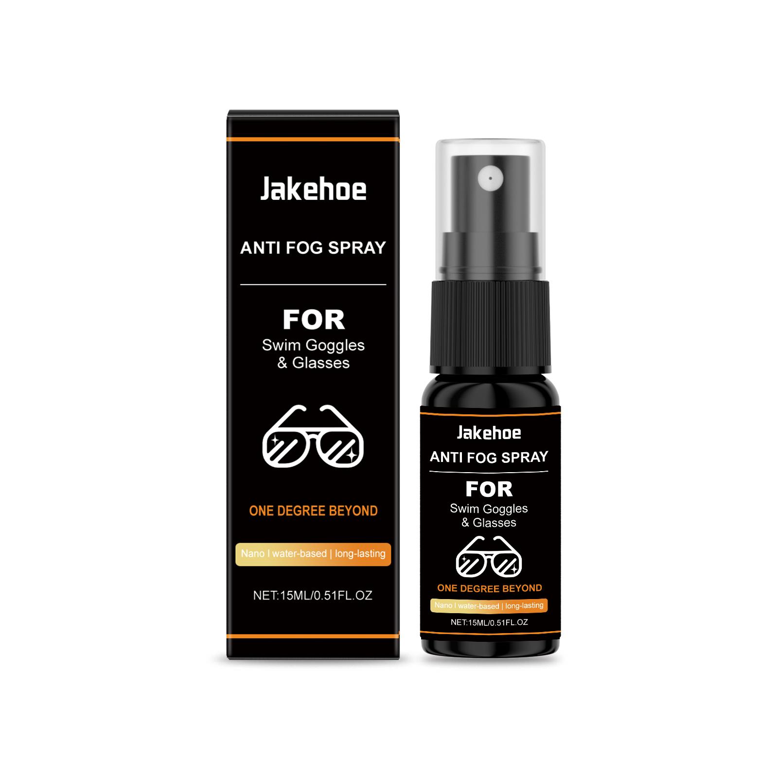 

Jakehoe Eyewear Anti-Fog Spray: Rapid Film Formation, High-Definition Vision, Waterproof & Oil-Proof, Sweat-Resistant Anti-Fog 15ml boxed