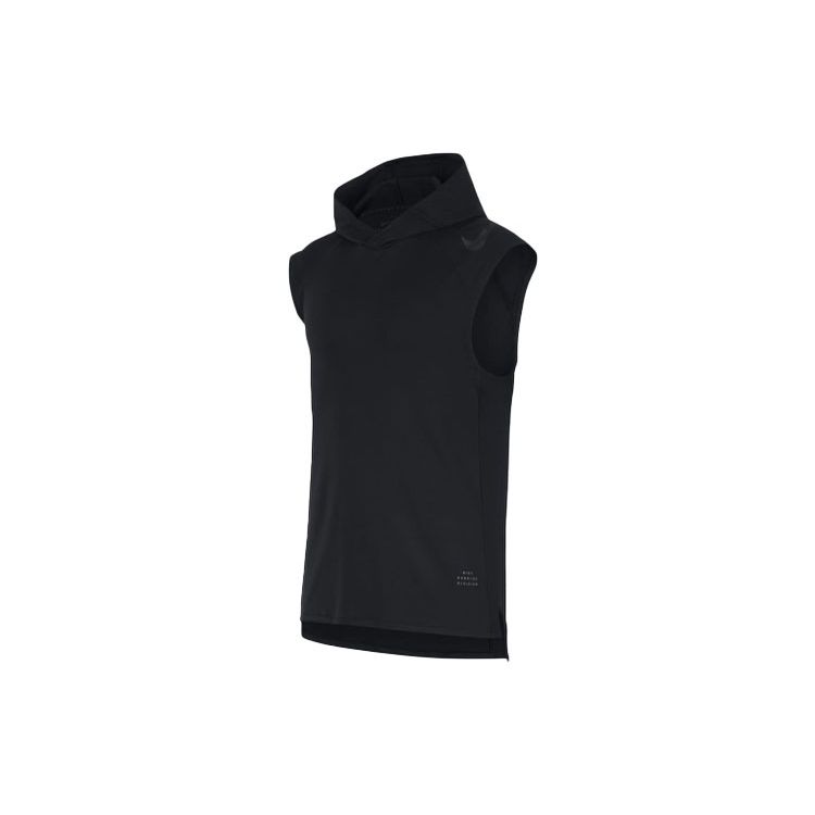 

Nike Run Division Element Solid Casual Running Training Sleeveless Hoodie Men Tops Black 892854-010
