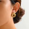 Temperament Metall Runde Ohrringe Modeschmuck Damen Ohrstecker Geometrische Kreis Ohrringe Party