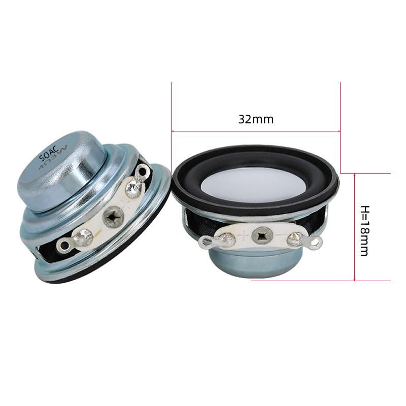 Магнитный динамик из неодима: 1-2 дюйма, 40-52 мм, 4-8 Ом, 3-10 Вт, Внутренний магнит.