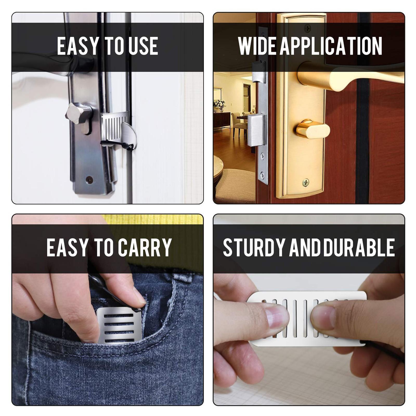 Портативный дверной замок для путешествий - улучшенный дорожный дверной замок — фото 4