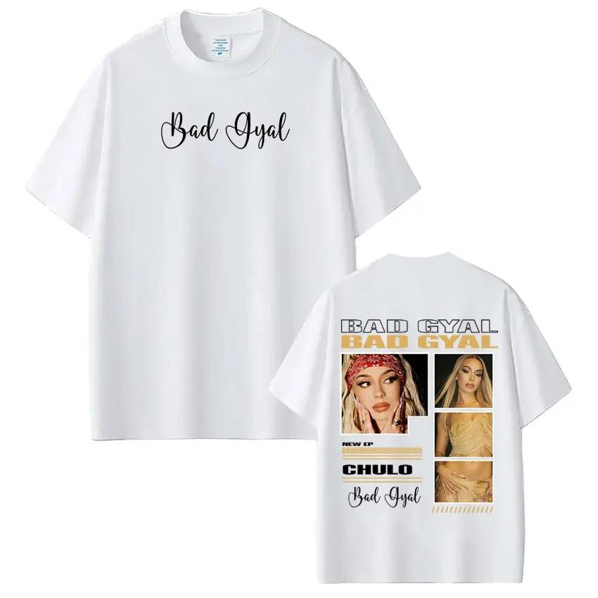 Singer Bad Gyal Album Tour Merch TShirt Unisex Fashion HipHop TShirt Summer 100 Cotton Mass Casual TShirt Streetwear