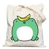 Frog Creative Printing New Shoulder Bag Leisure Student Large Capacity Tote Bag