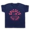 Spicoli's Surf Shop Fast Times Parody Ridgemont Kids T-Shirt All Sizes & Cols