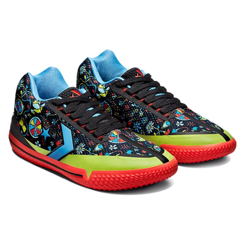 Converse All Star BB Evo Round-toe Lace-up Fabric Synthetic Leather Low-Top Practical Basketball Shoes Unisex Colored