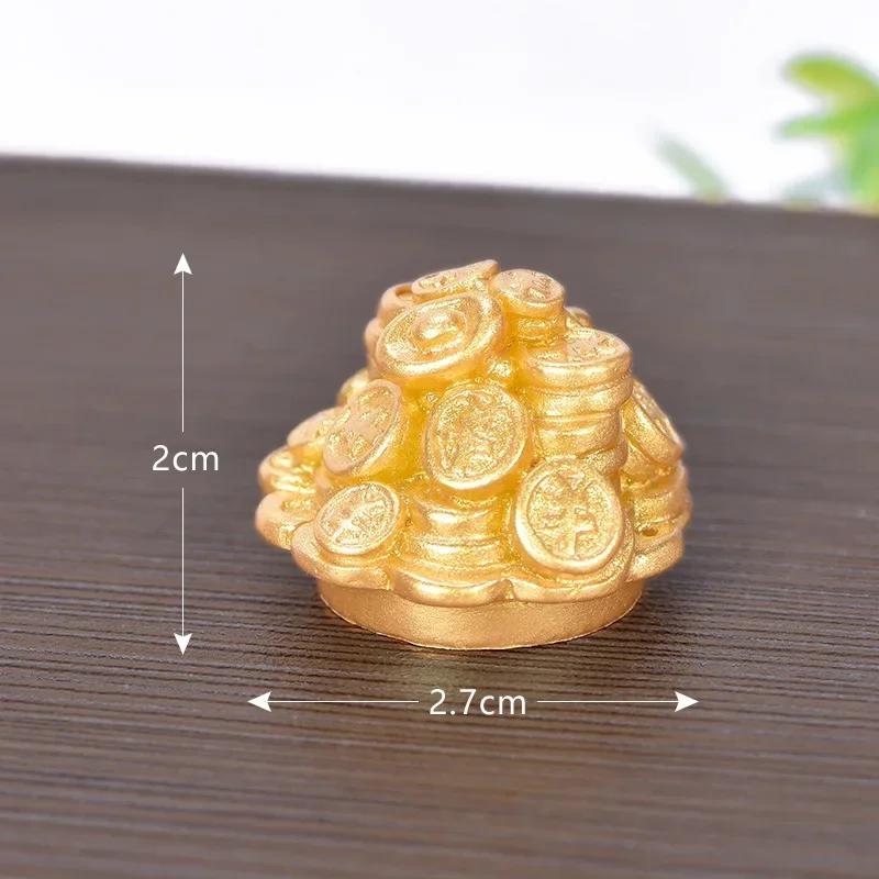 Feng Shui Auspicious Fa Cai Money Tree Gold Ingot Bag Lucky Fortune Spring Festival Mascot Desktop Ornament Car Home Decor Craft