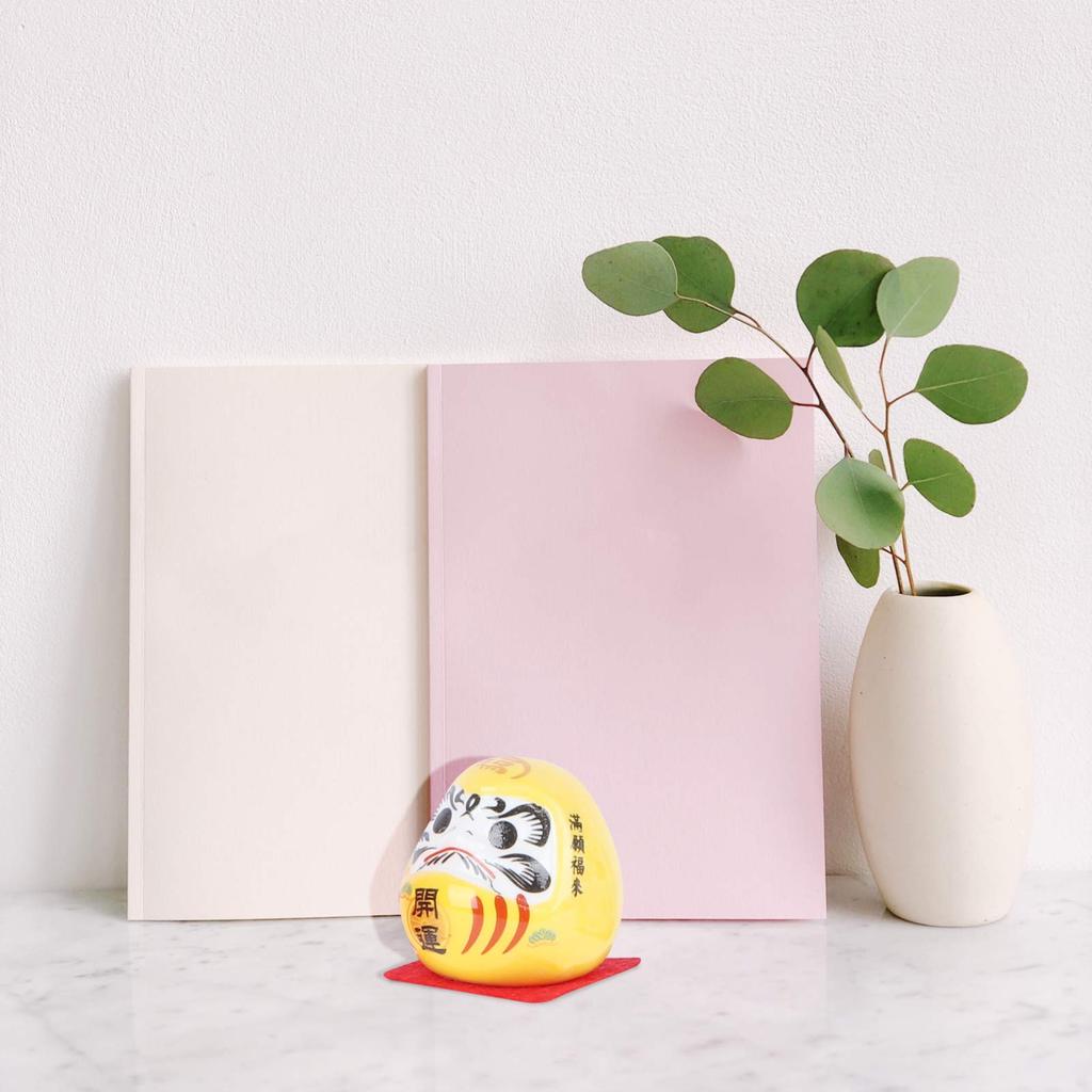 FRCOLOR Daruma Doll Miniature Daruma Traditional Ceramic Good Luck Zen Prosperous Colorful Car Auspicious Interior Souvenir for New Set Figurines,