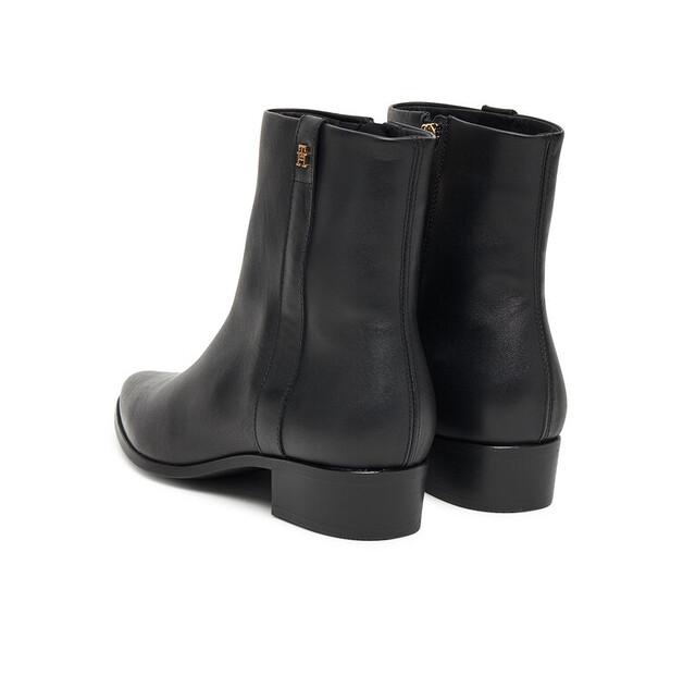 Ботильоны Tommy Hilfiger Th Leather Pointy Zip Bootie FW0FW08980 Black