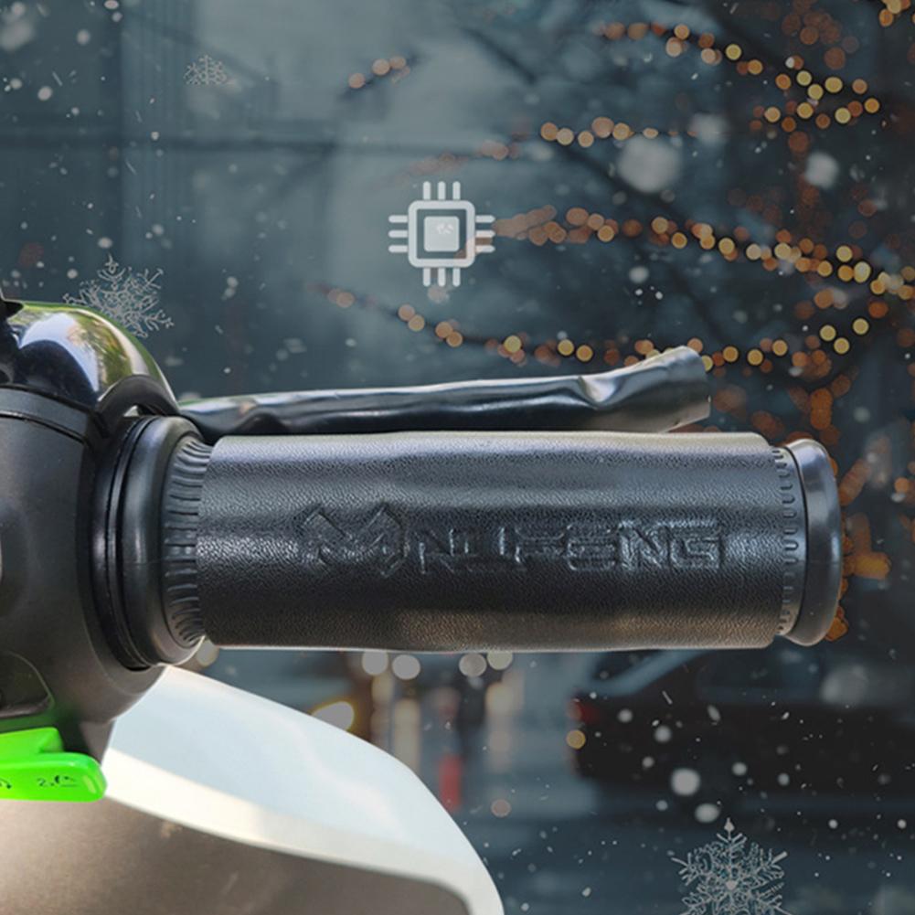 Heated Motorcycle Handlebar Grips Warmer USB Anti Slip Electric Heated Grip Cover 3 Gear Anti Vibration Handlebar Warmer Sleeves