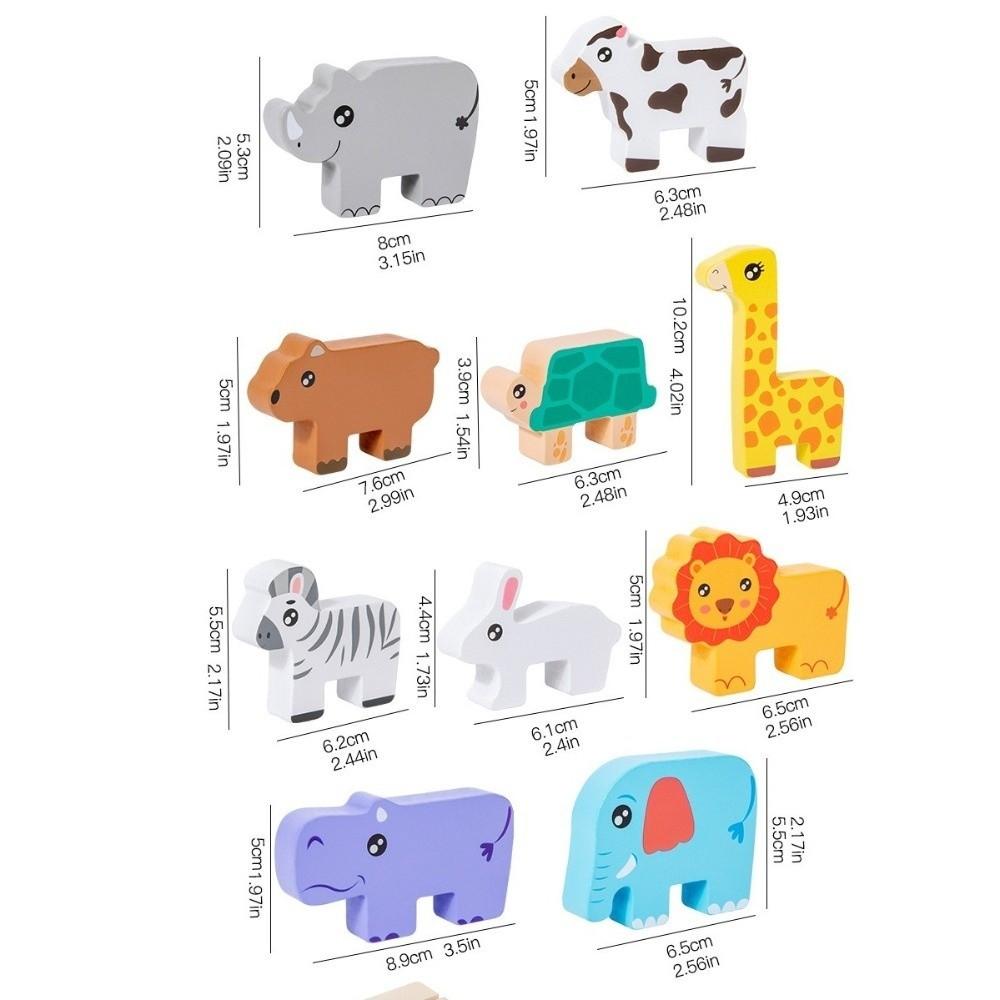 Stacking Layer Shape Matching Puzzle Sensory Play Balance Toy Gifts For Children
