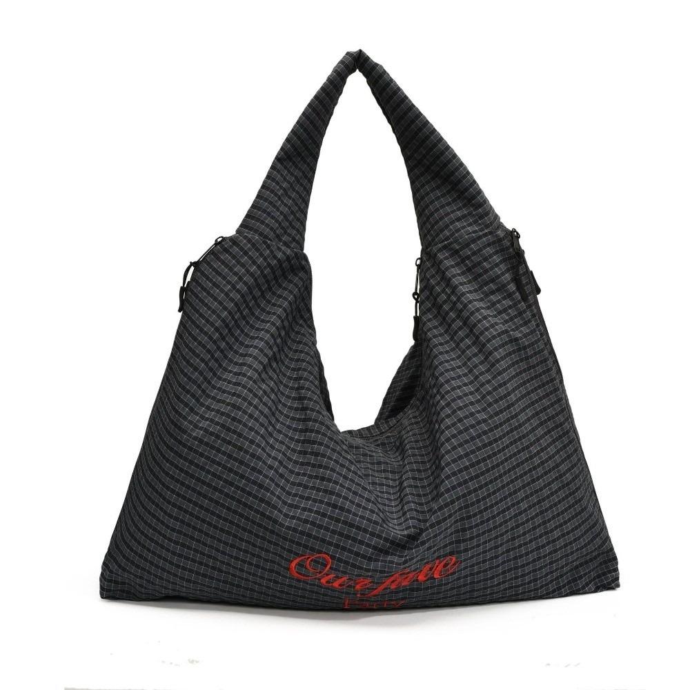 

Letter Plaid Shoulder Bag Japanese Women s Handbag Fashion Overlarge Tote Bag Ladies чёрный