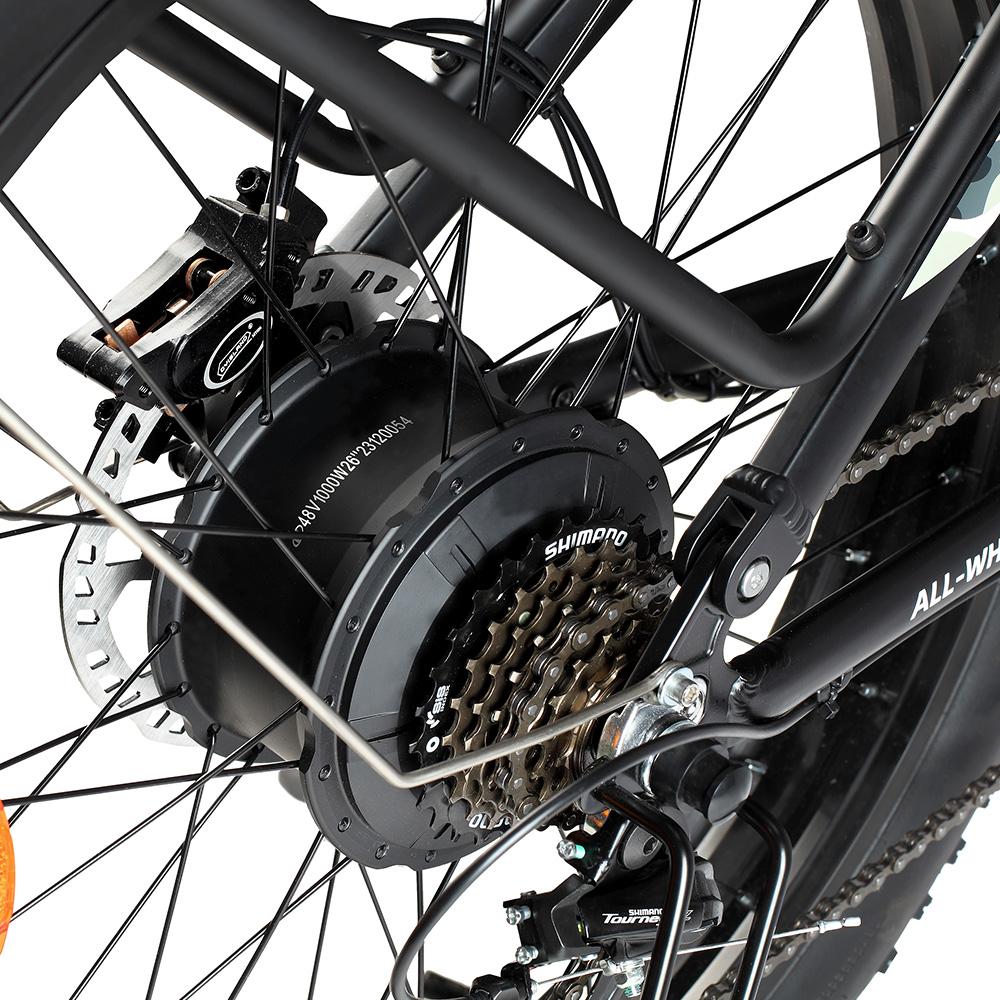 Electric Bicycle Philodo Jumbo 1500Wx2 Peak Motor 26" Fat Tire Full Suspension Electric  Bike For Adults 48V 46AH Dual Hydraulic Brake Max Load 150kg