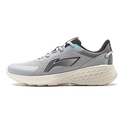 Li Ning Soft Casual Comfortable Shock Absorbing Durable Low Top Running Shoes Men Sneakers Gray ARST047-4