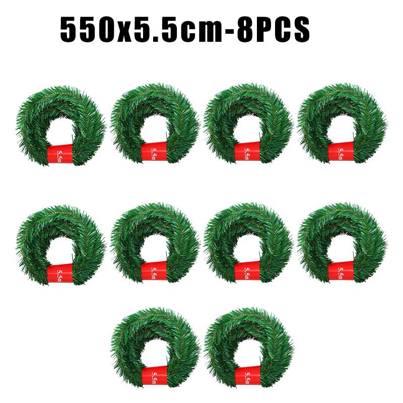 Christmas Artificial Vine 550cm Green Red Purple Pink Faux Ivy Garland for Home Party Wedding Decoration