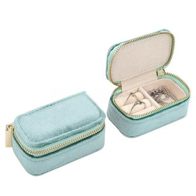 Mini cestovní šperkovnice, Úložné pouzdro na prsteny se zipem, Malé balení šperků, Úložný box na USB na služební cestu