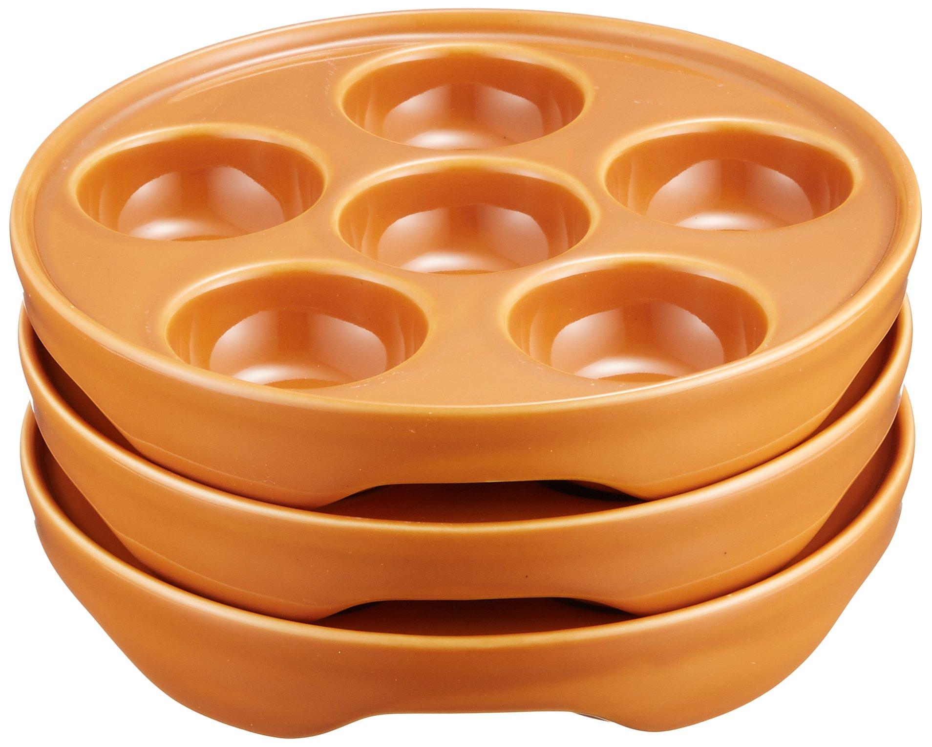 

Setomonohonpo Escargots (Set of 3) [15.9cm Diameter x 2.6cm Height, Microwave and Dishwasher Safe]