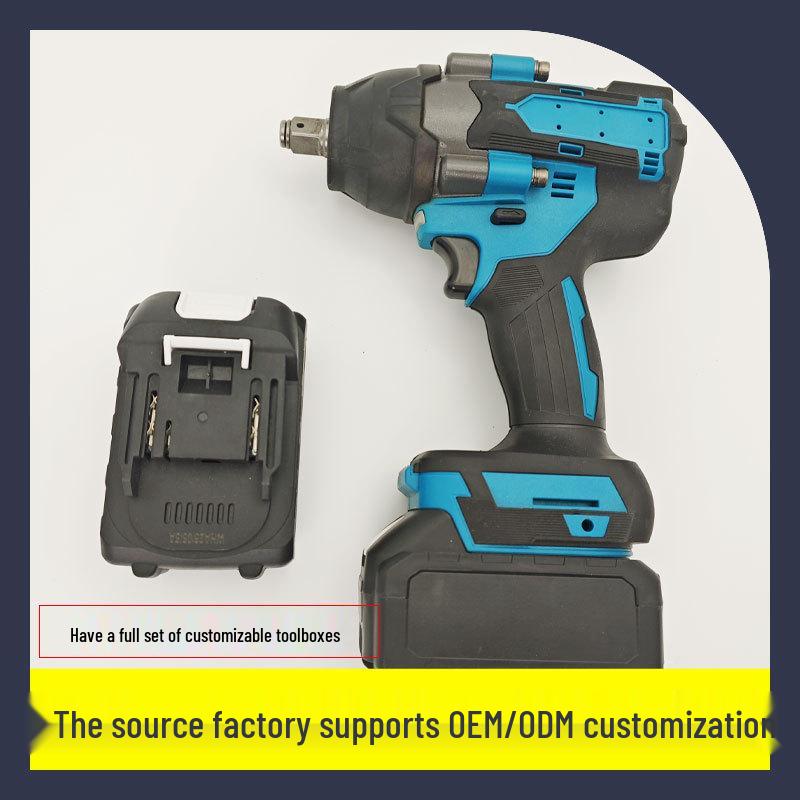 Portable High Torque Lithium Battery Impact Wrench with Electric Brushed Motor