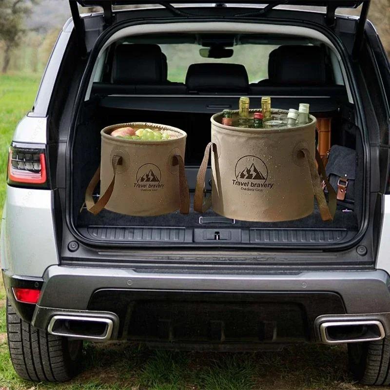 5/10/20LCollapsible Water Bucket Portable Outdoor Foldable Storage Container for Camping Hiking Beach Picnic Storage Basket