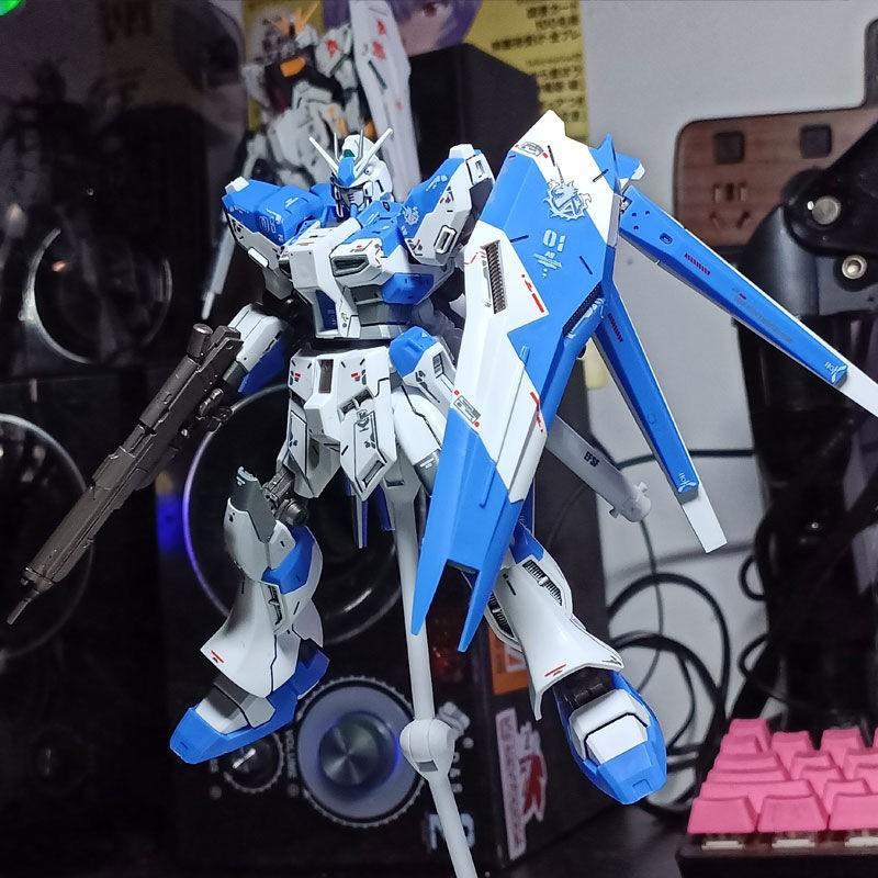 XFS Star 1/144 Scale HG Hi NU Mecha Assembly Model Peak Studio Robot Action Figure Collectible Toy with Display Stand Base Gift